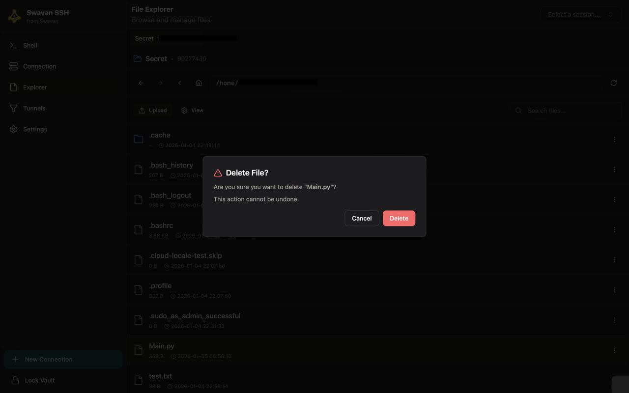 Delete File Confirmation