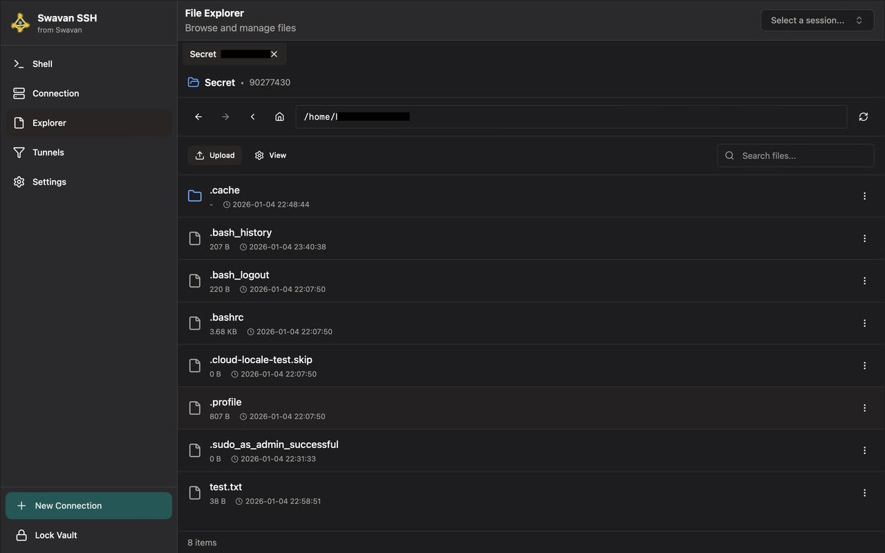 File Explorer Interface